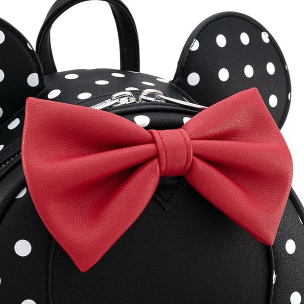 Disney Minnie Mouse Black & White Polka Dot Cosplay Mini Backpack